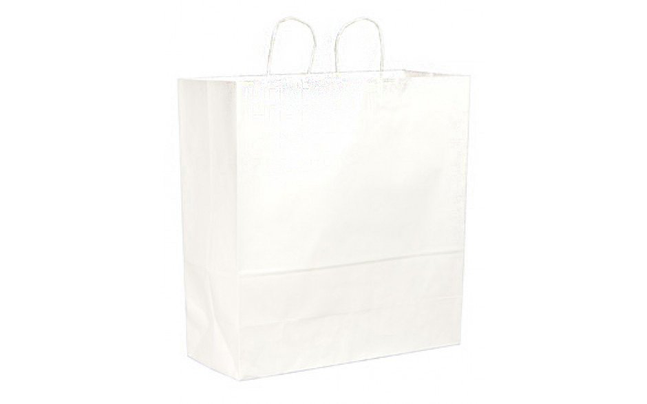 BAG, PAPER SHOPPING CARGO 18X7X18.75 WHT (200/BX)