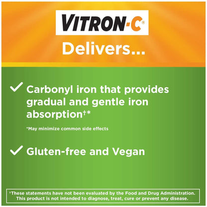 VITRON-C IRON+C, TAB 200-125MG(60/BT)