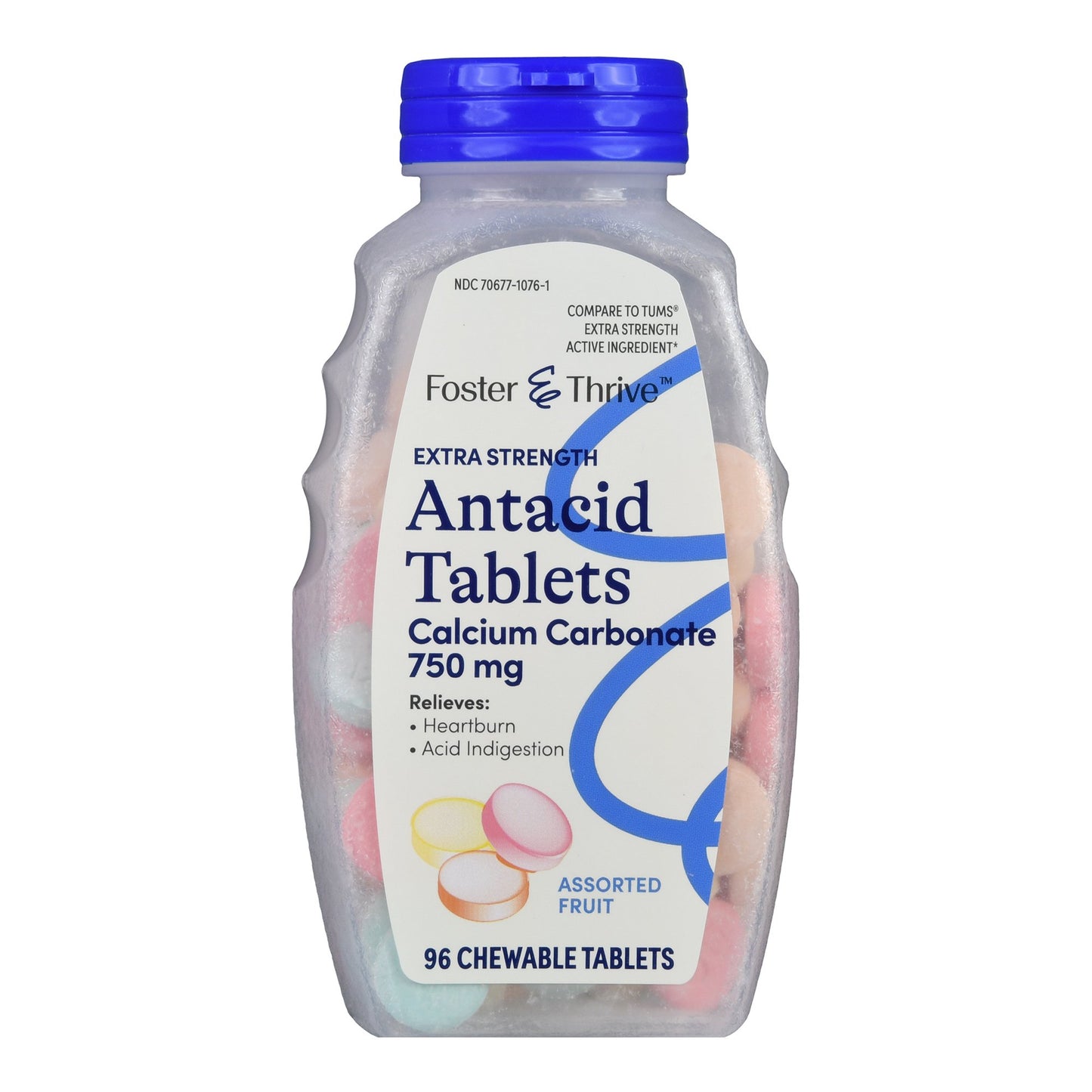 ANTACID, TAB CHEW FT CALCIUM ASTDFLAVOR 750MG (96/BT)