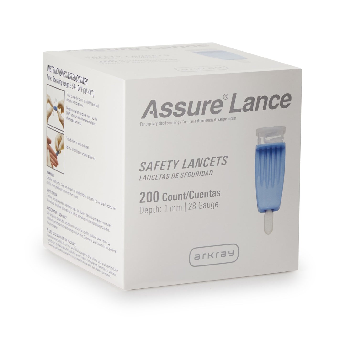 LANCET, SFTY MICROFLOW 28G (200/BX 24BX/CS)