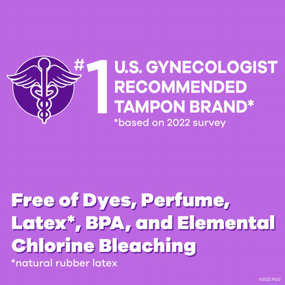 TAMPON, TAMPAX RADIANT APPL REG UNSCNTD (14/BX)