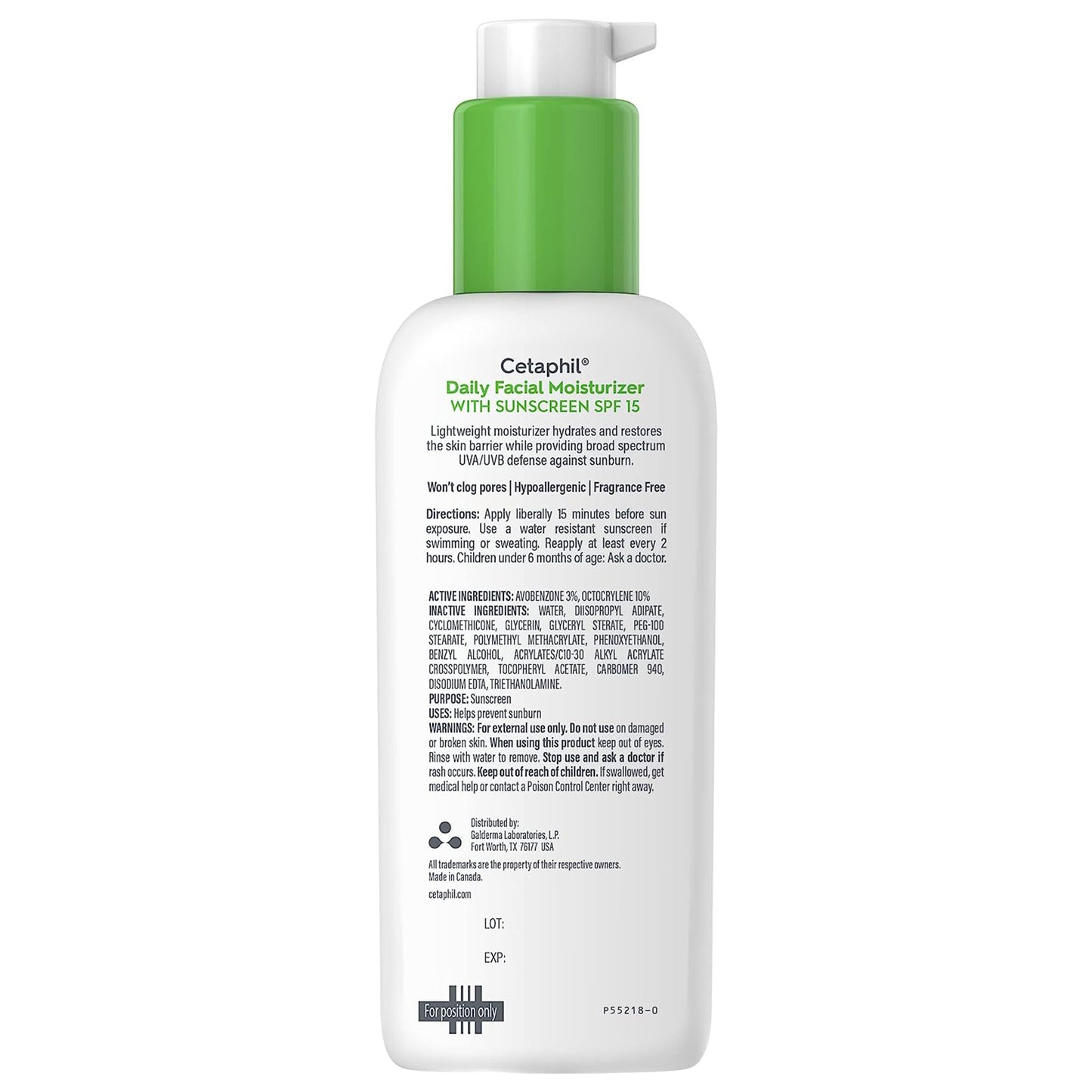CETAPHIL, LOT DAILY FACIAL 3-10% SPF15 4OZ