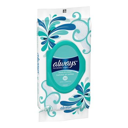 WIPE, ALWAYS FEMININE FRESH & CLEAN (32/PK)