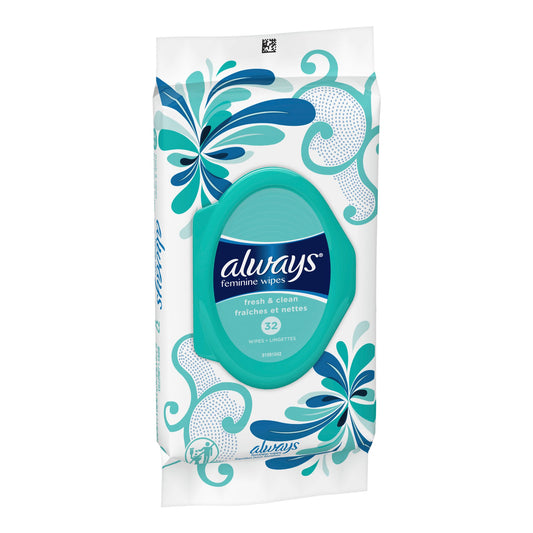 WIPE, ALWAYS FEMININE FRESH & CLEAN (32/PK)