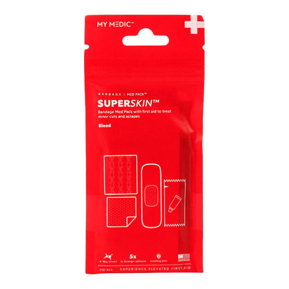 FIRST AID PACK, SUPERSKIN MED BANDAGE 10PK