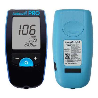 METER, BLOOD GLUCOSE EMBRACE PRO