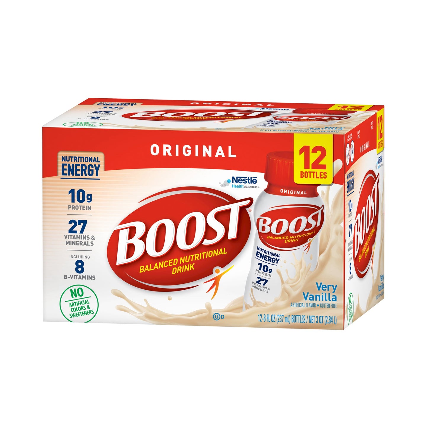 BOOST, ORGINAL VERY VANILLA 8OZ (12/PK 2PK/CS)