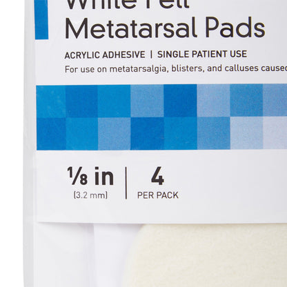 PEDI-PAD #106L 1/8" ADH FELT R(4/PK 48PK/CS)
