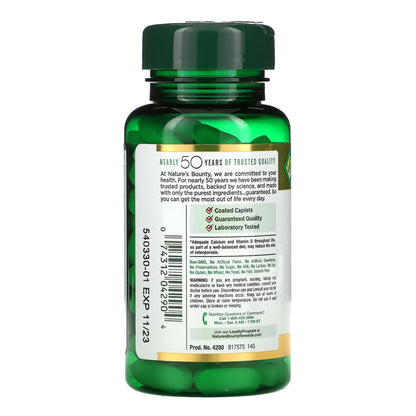 CALCIUM MAG ZINC, CAP NATURES BOUNTY (100/BT)