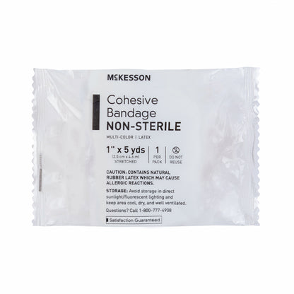 BANDAGE, COHESIVE COLORPK N/S 1" (30PK/CS)