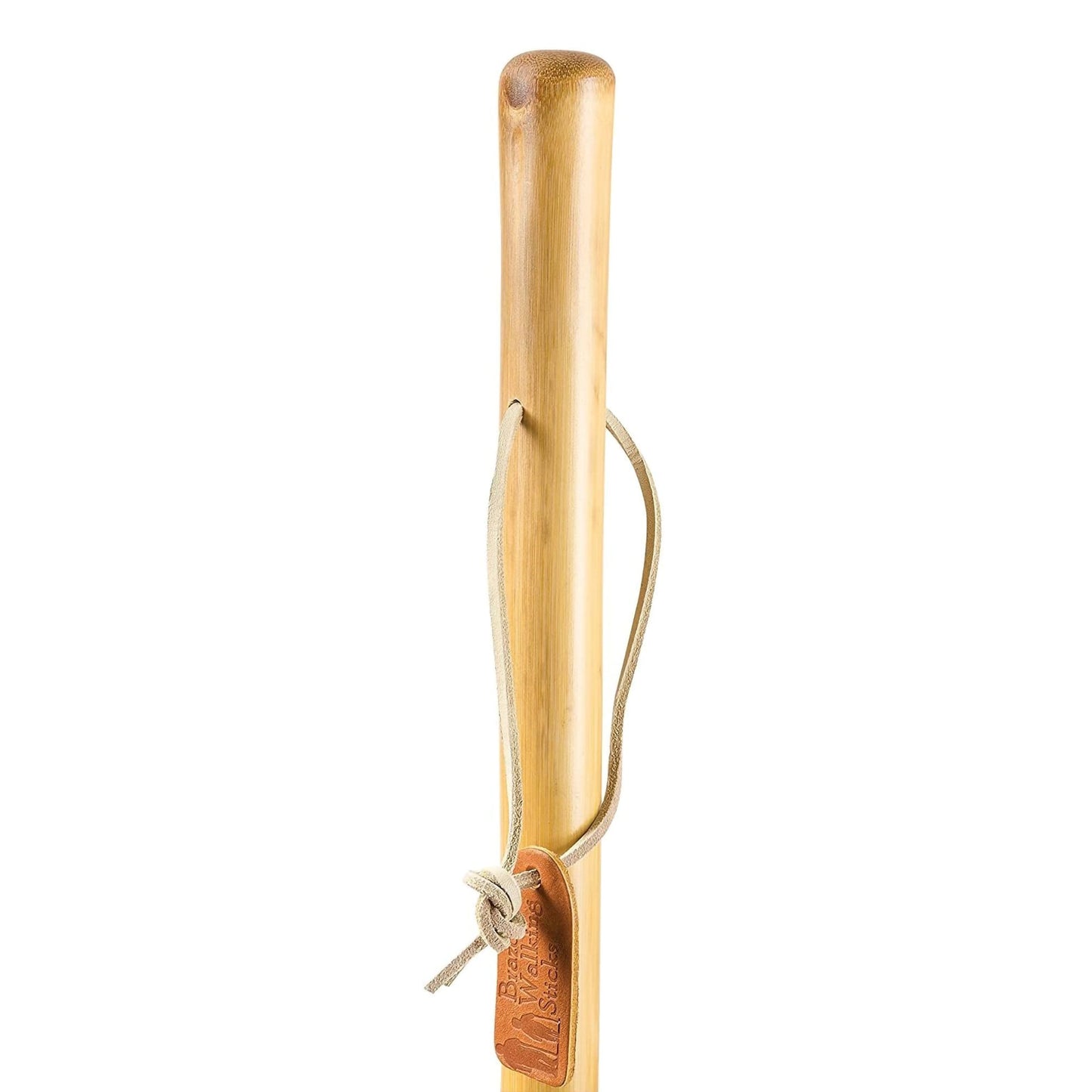 STICK, WALKING WOOD BRAZOS 58 FREE FORM IRON BAMBOO NAT 58"