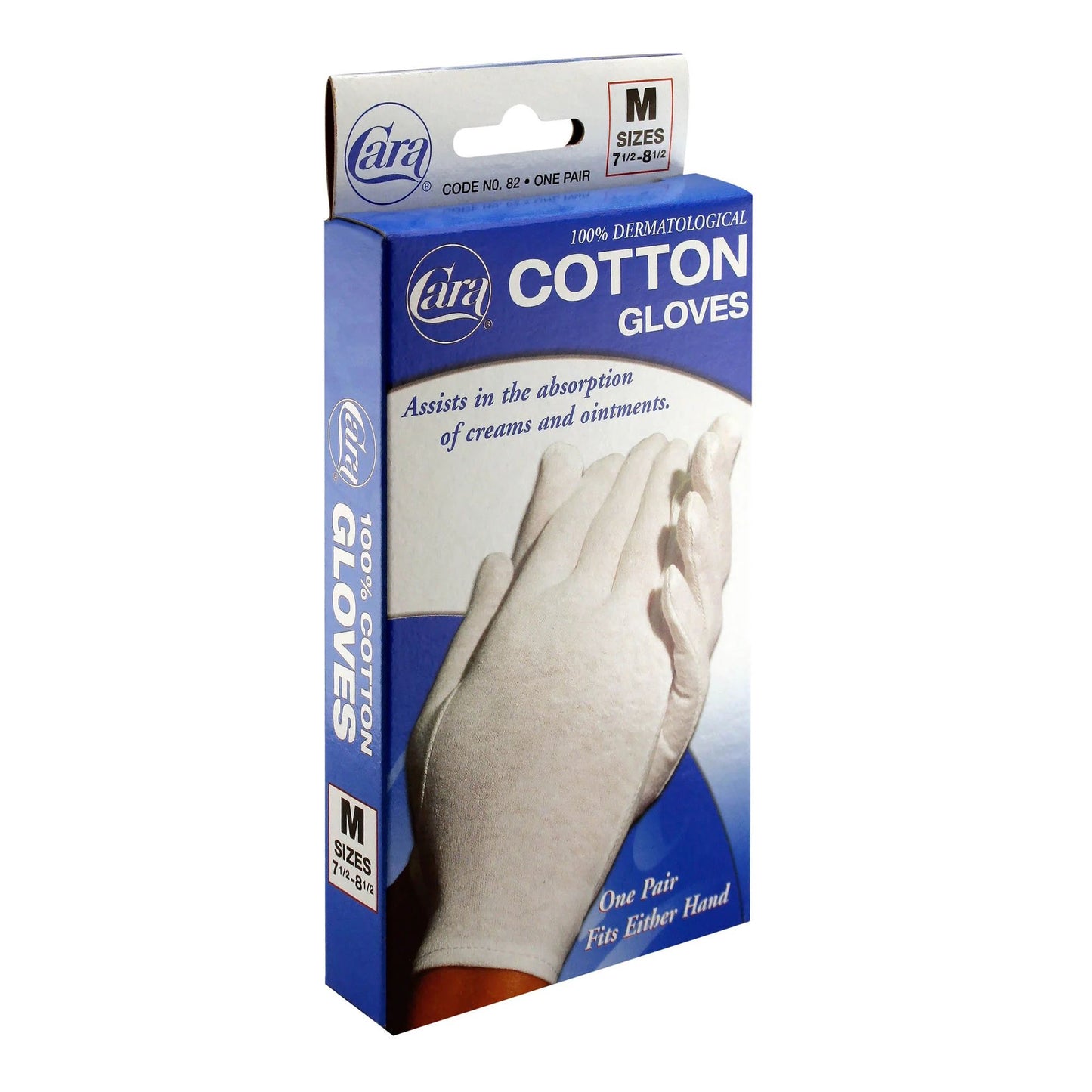 GLOVE, COTTON ELEGANT WHT MED 7 1/2"-8 1/2"