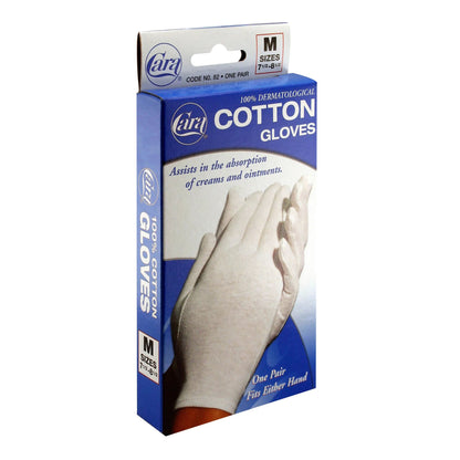 GLOVE, COTTON ELEGANT WHT MED 7 1/2"-8 1/2"