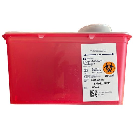 CONTAINER, SHARPS RED 4QT (40/CS)