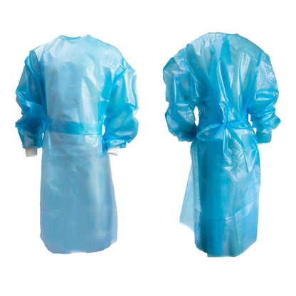 GOWN, CHEMO FULL BCK HOOK&LOOPCLSR AAMI 2LG (10/BG 3BG/CS)