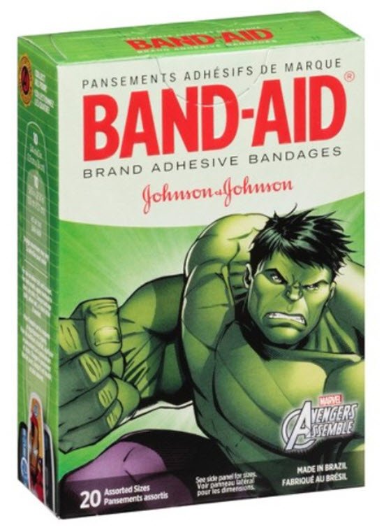 BAND-AID, ADHSV MARVEL AVENGERS ASTD (20/BX 24BX/CS)