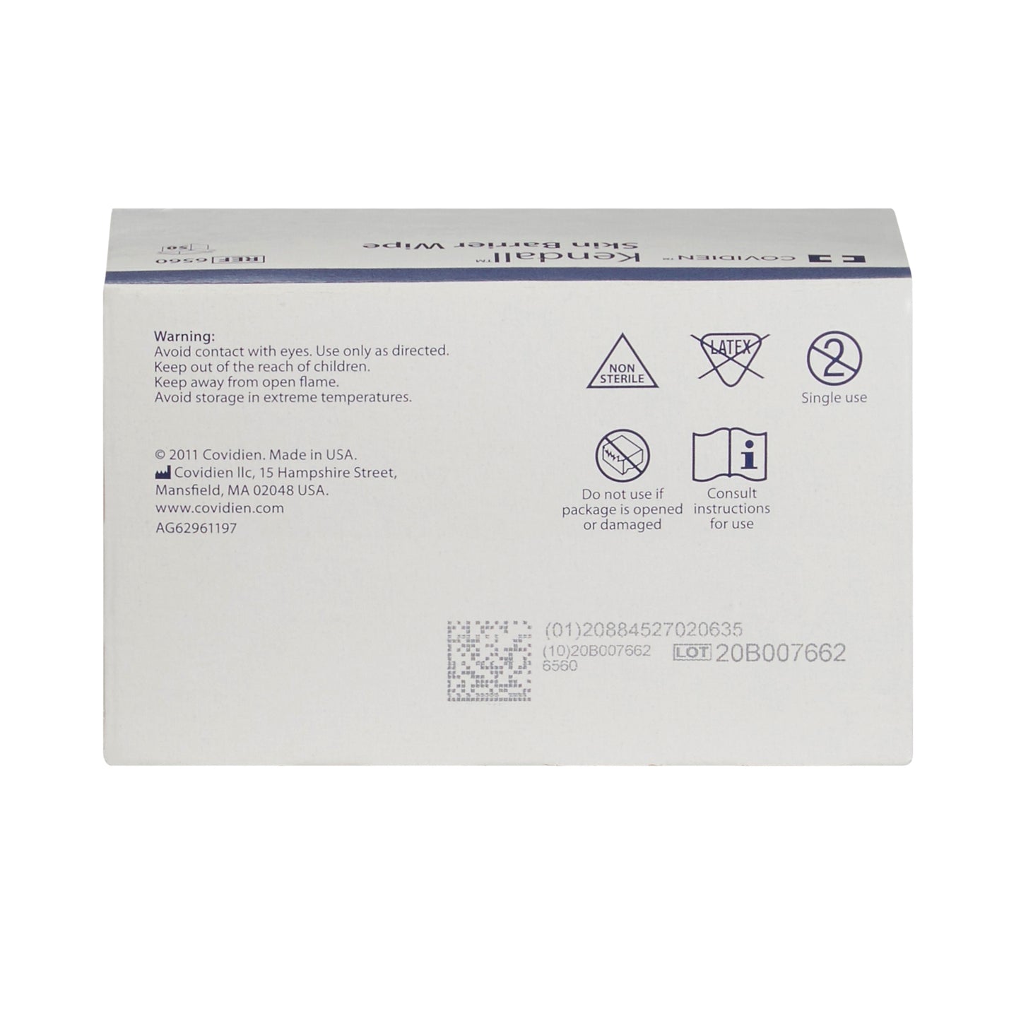 WIPE, SKIN BARRIER (50/BX) KENDAL