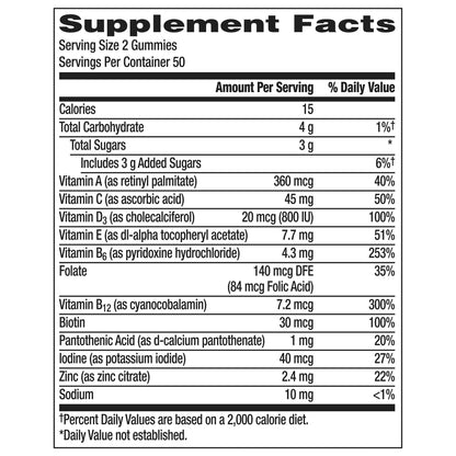 CENTRUM, GUMMIES MEN ASTD NAT FRUIT FLAVORS (100/BT)