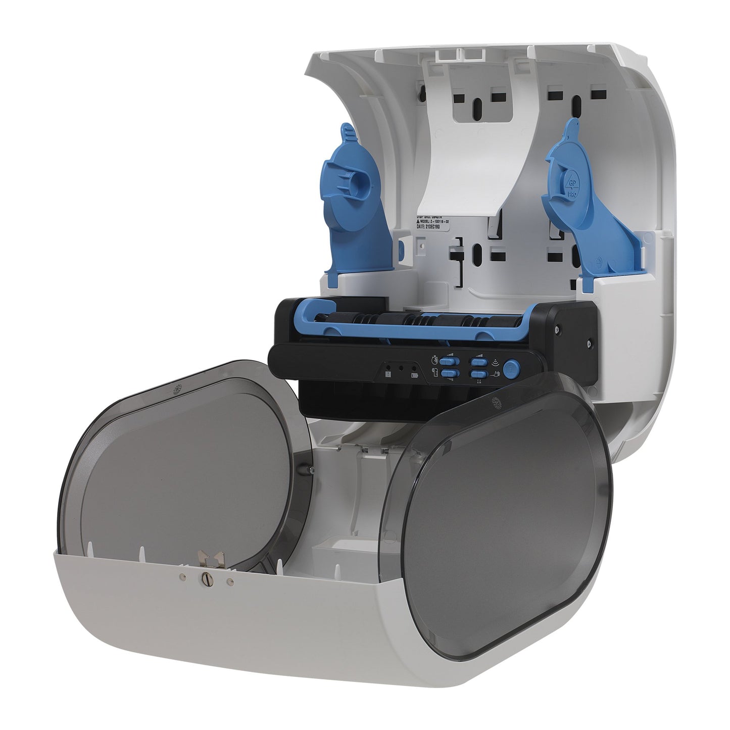 DISPENSER, TOWEL ENMOTION 8" WHT 1-ROLL AUTOMATED