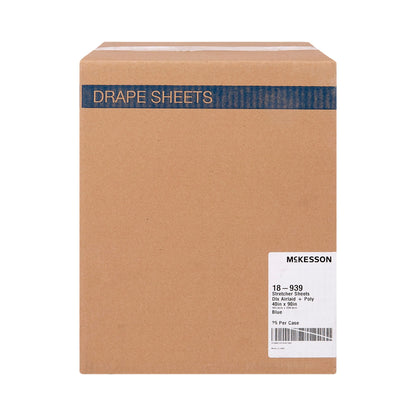 SHEET, STRETCHER AIRLAID/POLY BLU 40X90 (25/CS)
