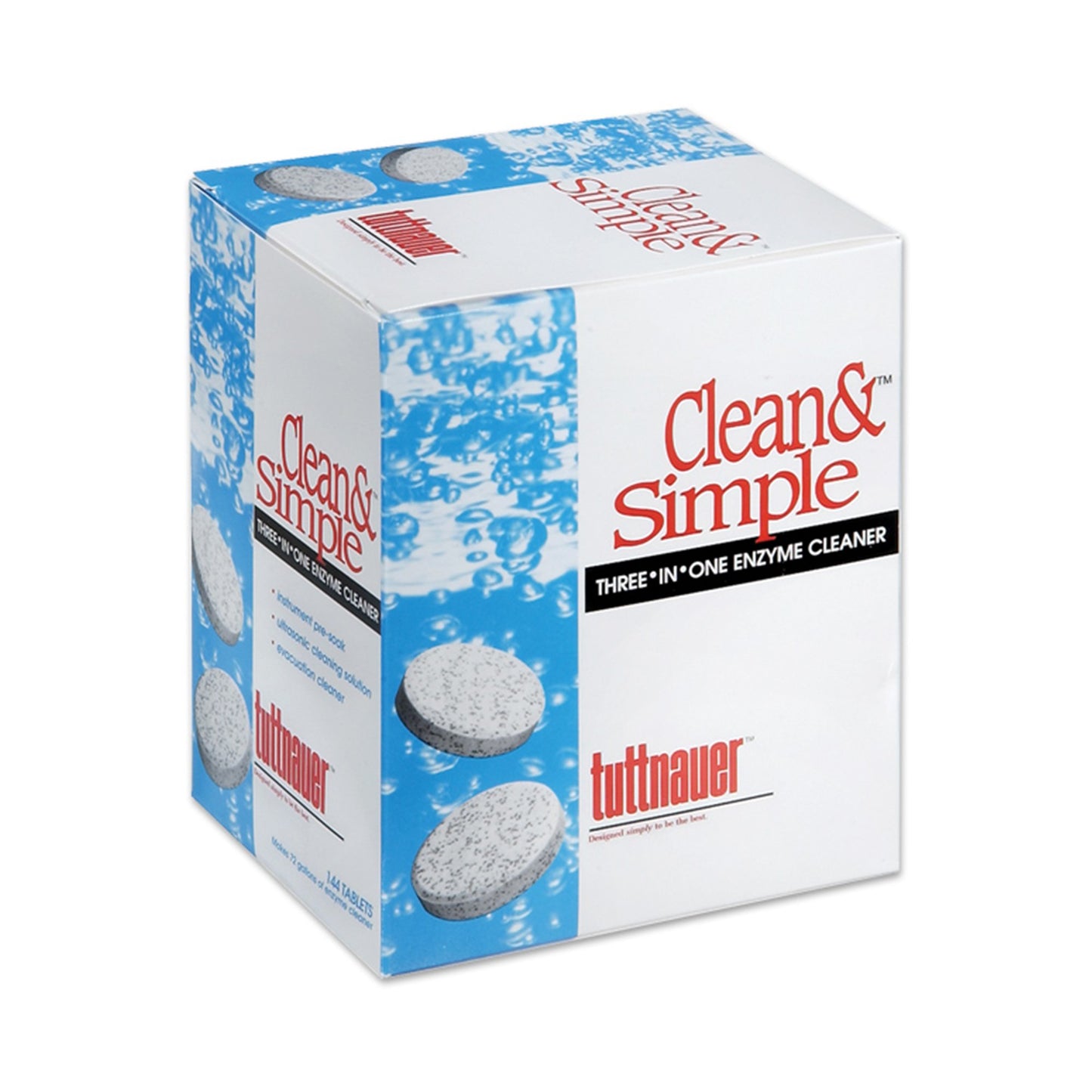 TABLET, ENZYMATIC CLEAN & SIMPLE (144/BX 12BX/CS)