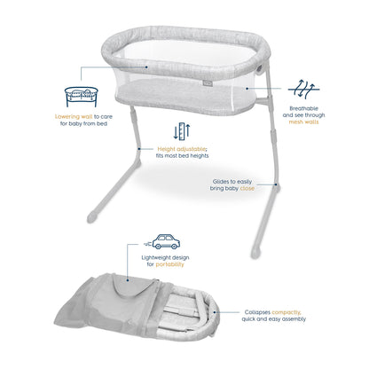 BASSINET, FLEX PORTABLE ADJ HTWHT 0-5MONTHS
