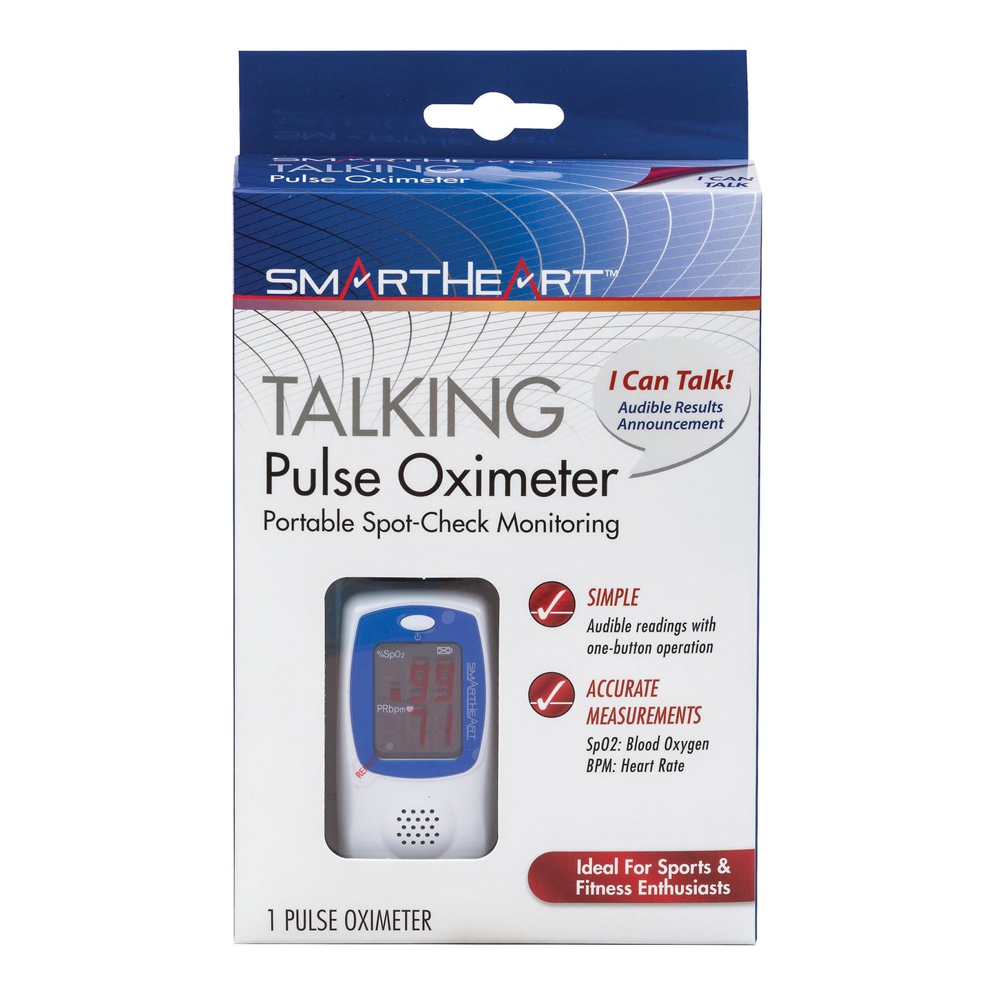 OXIMETER, PULSE SMARTHEART TALKING (24/CS)