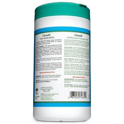 WIPE, CPAP CITRS II 7.5OZ (12/CS)