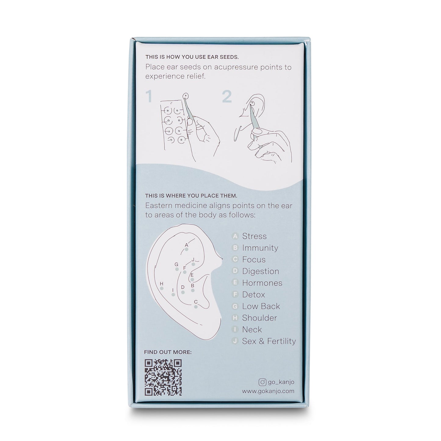 EAR SEEDS, ACUPRESSURE KANJO (20/CS)