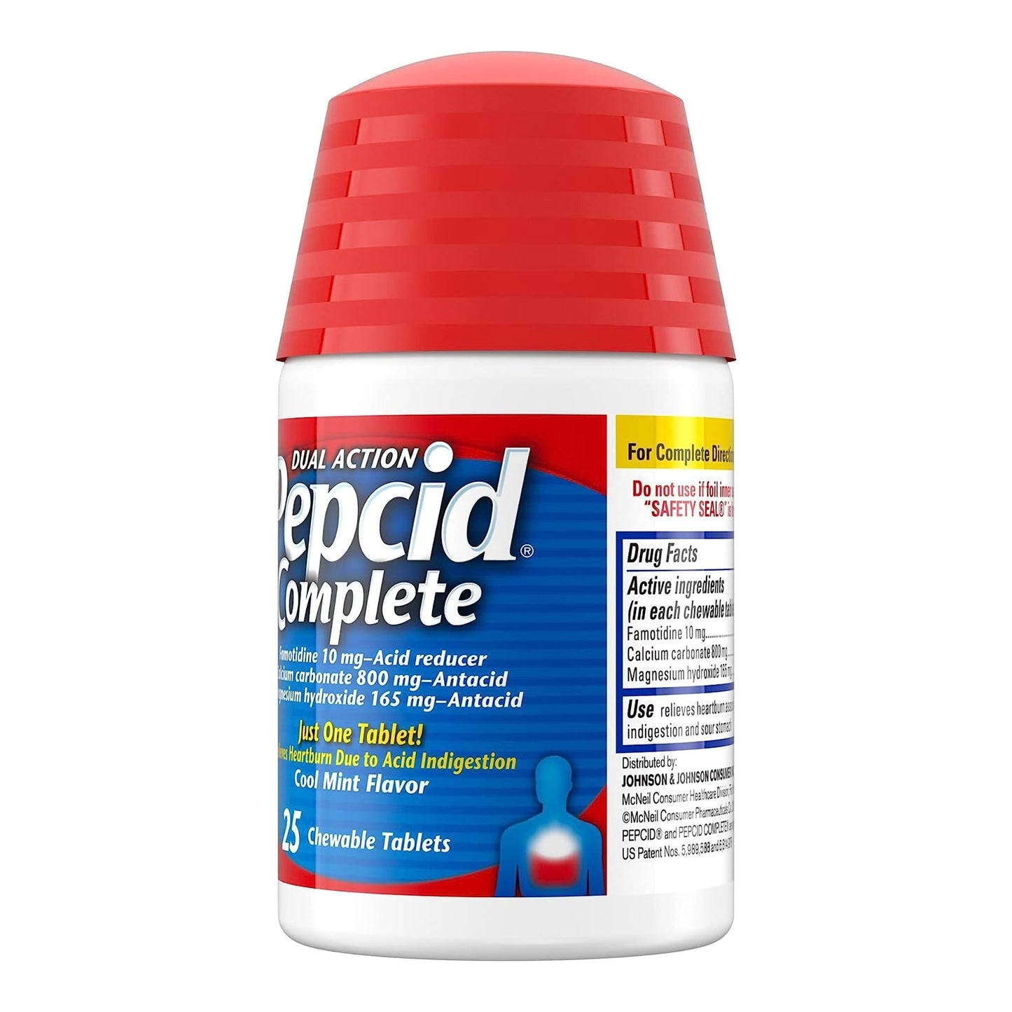 PEPCID COMPLETE, TAB CHEW COOLMINT (25/BT)