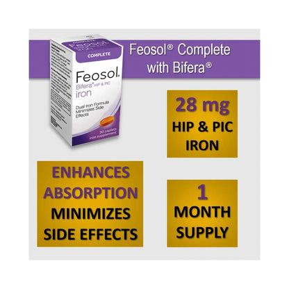 FEOSOL COMP BIFERA, CAP (30/BT)