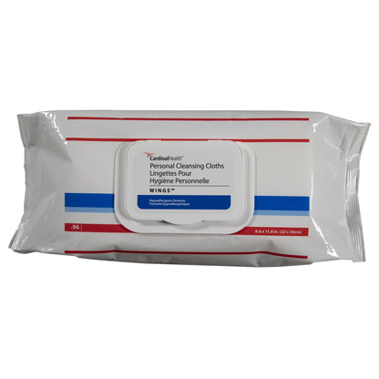 WIPE, CLEANSING CLOTHS WINGS PERSONAL (96/PK 8/PK/CS)