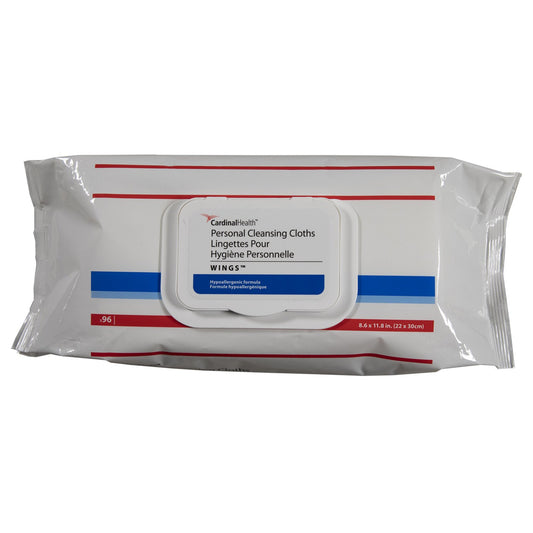 WIPE, CLEANSING CLOTHS WINGS PERSONAL (96/PK 8/PK/CS)