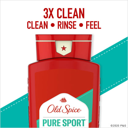 OLD SPICE, BODY WASH PURE SPORT 18OZ