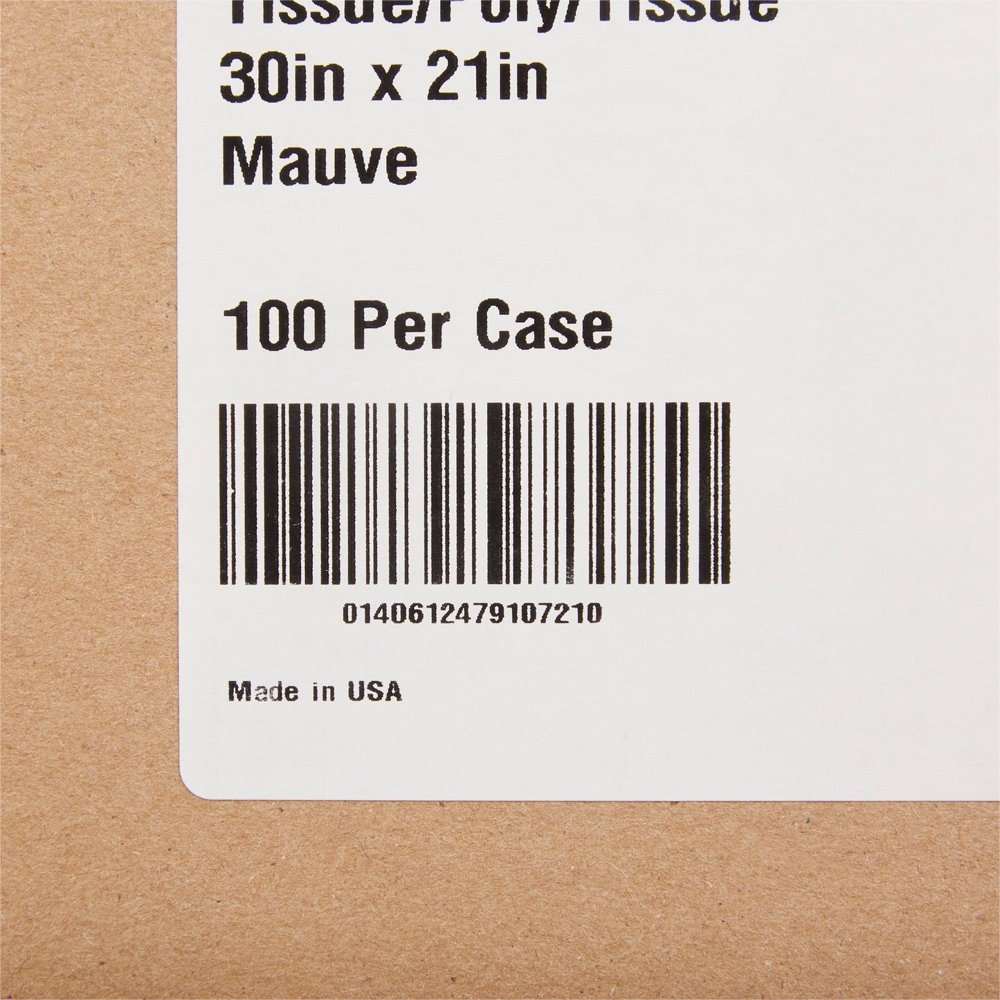 CAPE, EXAM T/P/T F/B OPN MAUVE30X21 (100/CS)