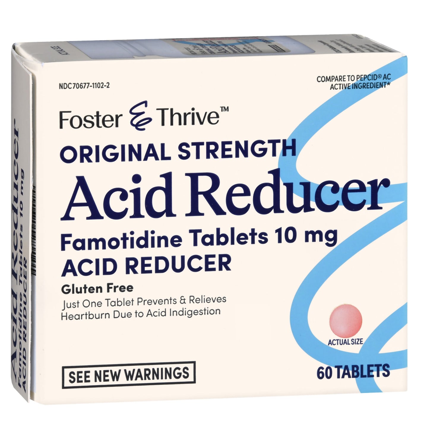 FAMOTIDINE, TAB FT SM ACID REDUCER 10MG (60/BX)