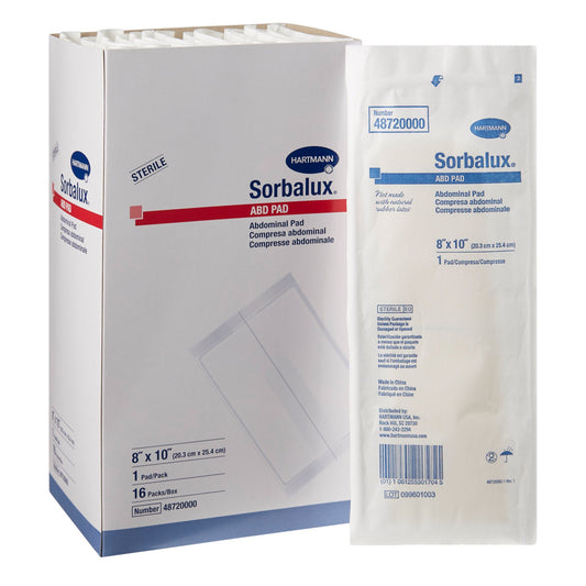 PAD, ABDN SORBALUX 8"X10" (16/BX 20BX/CS)