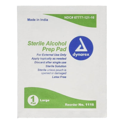PAD, ALCOHOL PREP LG (100/BX 10BX/CS)