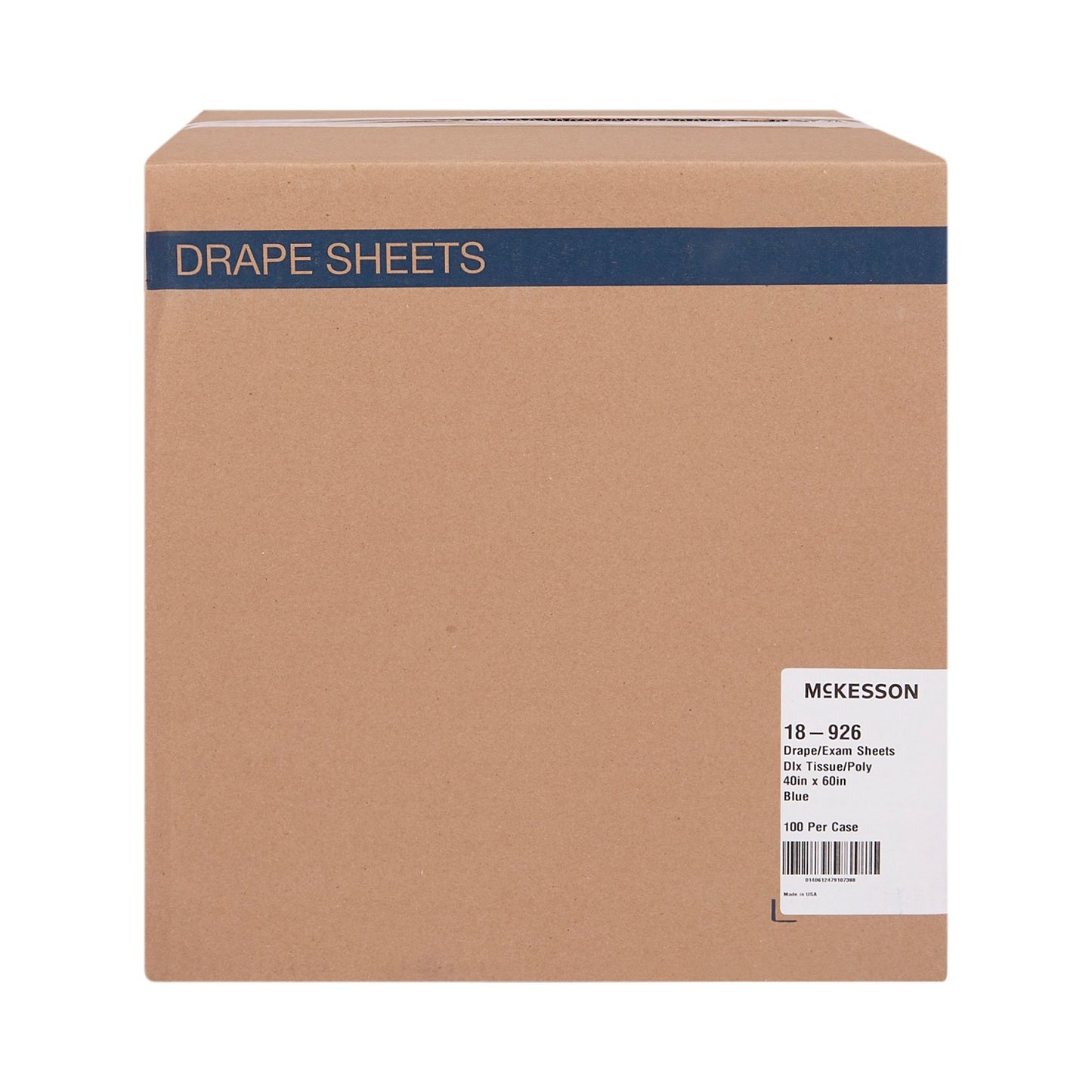 SHEET, DRAPE TISSUE/POLY BLU 40X60 (100/CS)