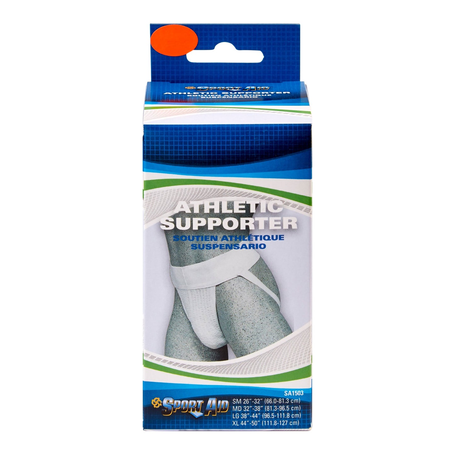 SUPPORT, ATHLETIC 3" BAND MED WHT