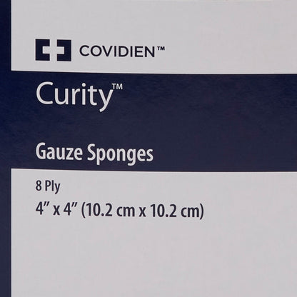 SPONGE, GAUZE 8PLY STR 4"X4" (2/PK 25PK/TR)