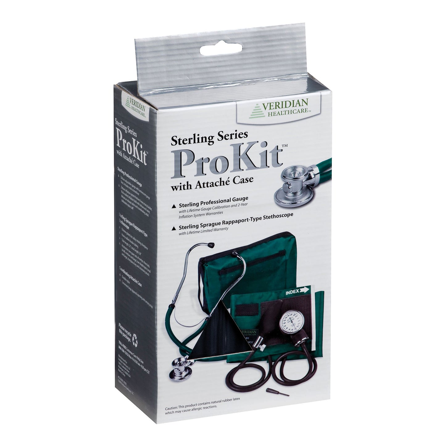 PRO KIT, SPHYGMOMANOMETER STERLING W/CASE TEAL (20/CS)