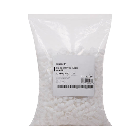 CAP, VAC TUBE WHT 13MM (1000/BG 20BG/CS)