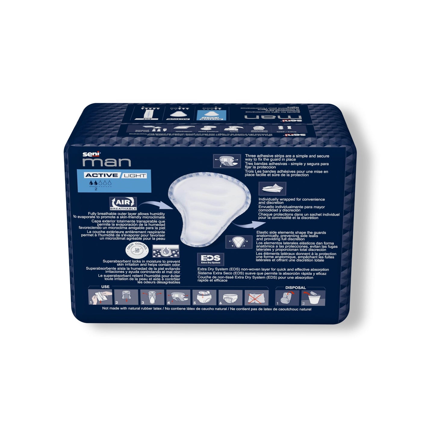 GUARD, MALE ACTIVE LIGHT SENIMAN (15/PK 6PK/CS)