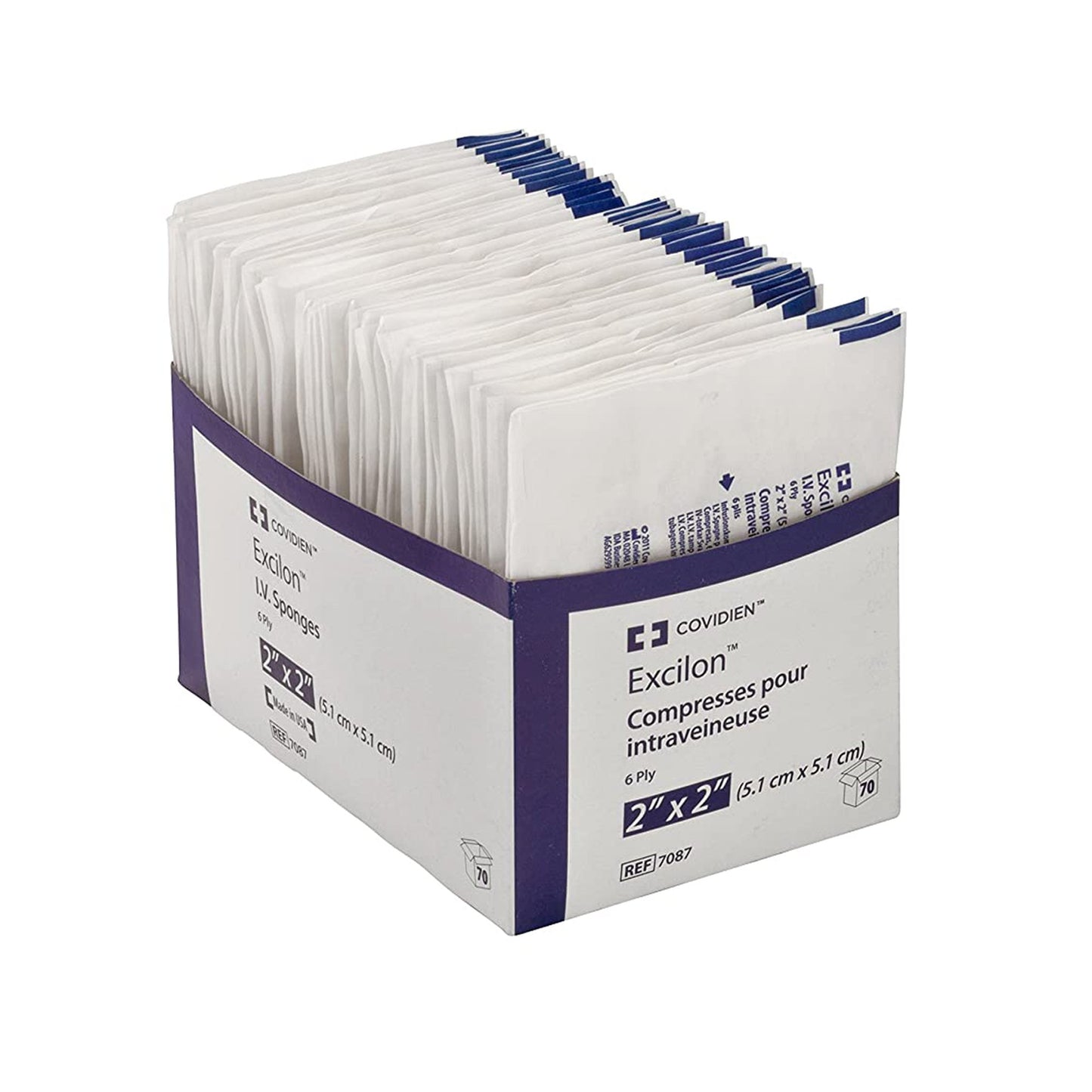 SPONGE, IV EXCILON 2"X2" 6PLY (35PK/CT 20CT/CS) KENDAL