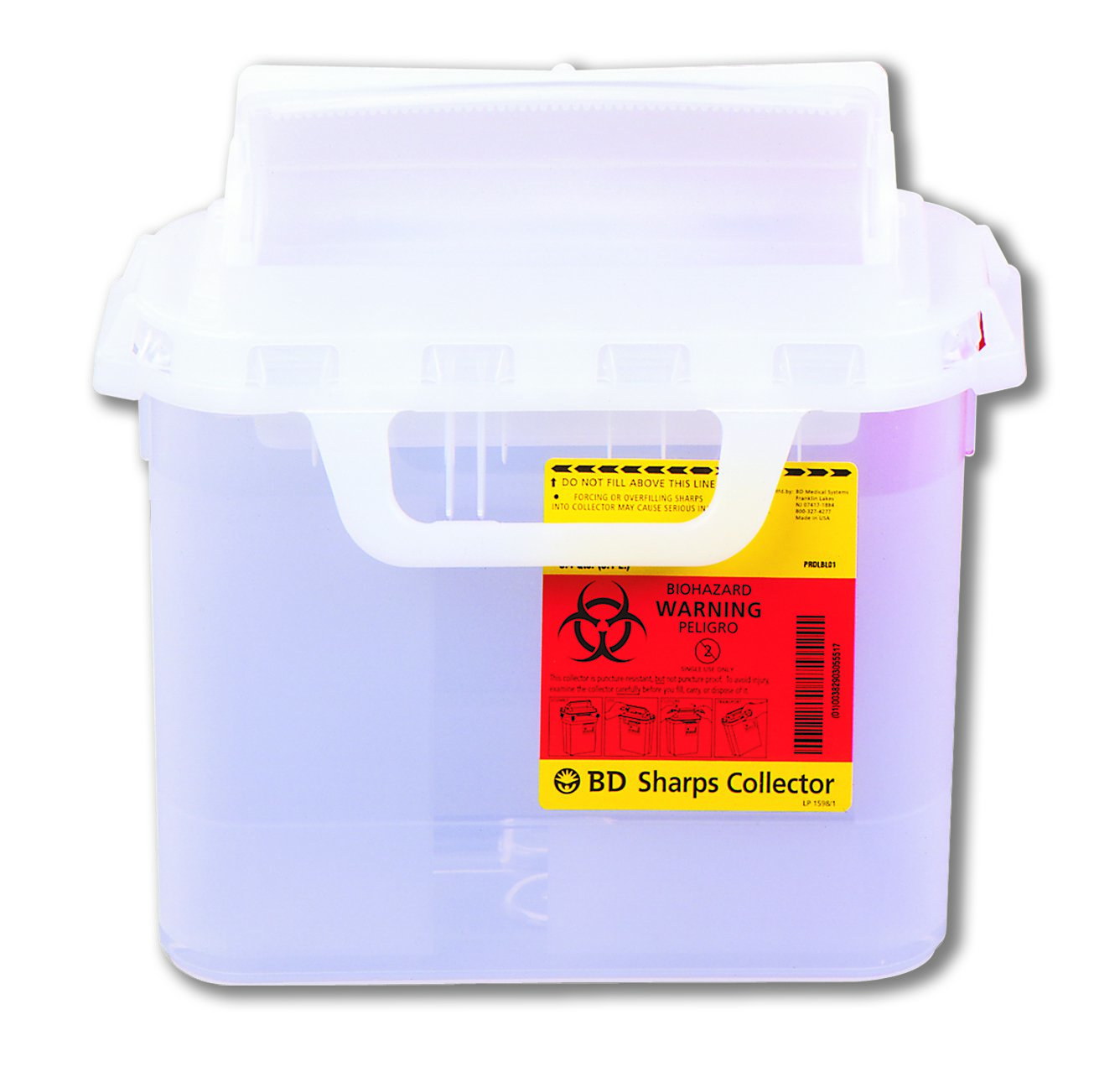 CONTAINER, SHARPS PEARL 5.4QT SIDE (20/CS)