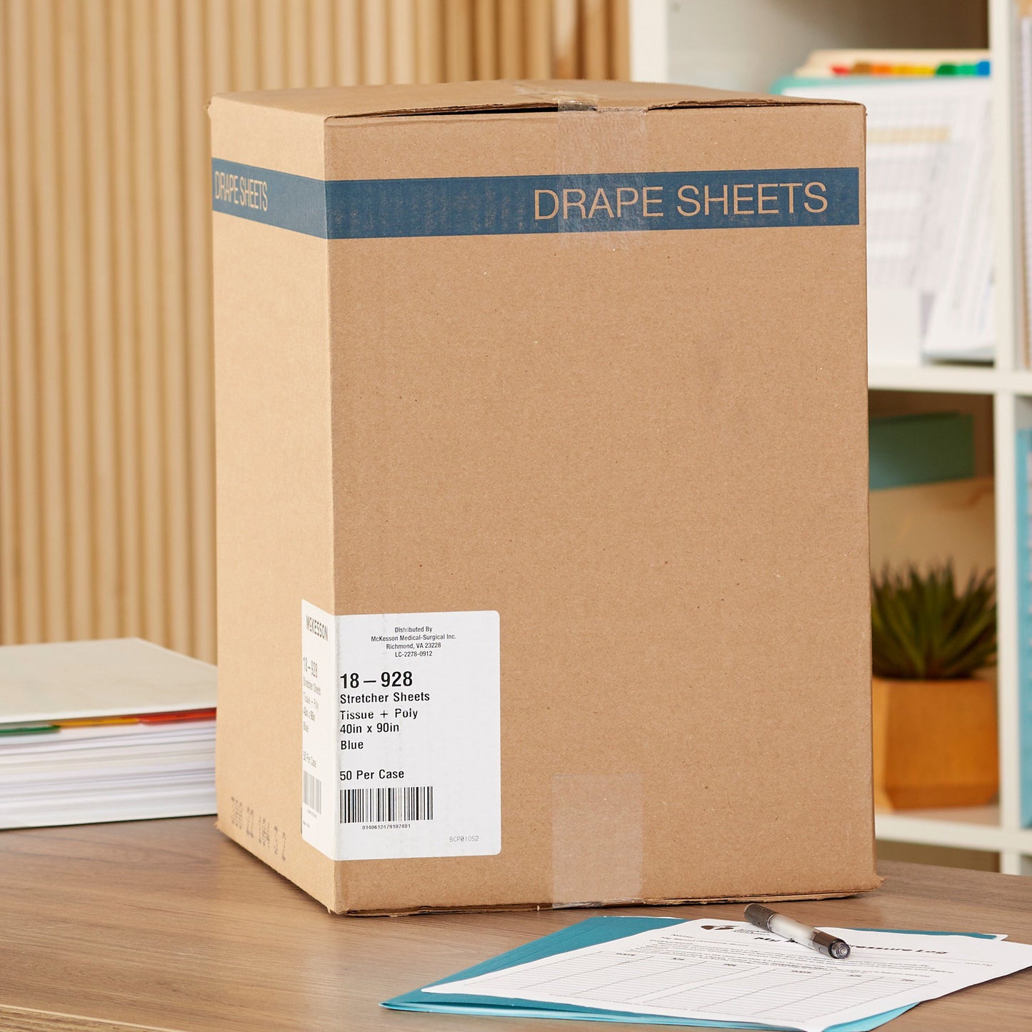 SHEET, STRETCHER T/P BLU 40X90(50/CS)