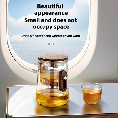 Tea Square Round Teapot High-end Travel Tea Set Tea And Water Separation