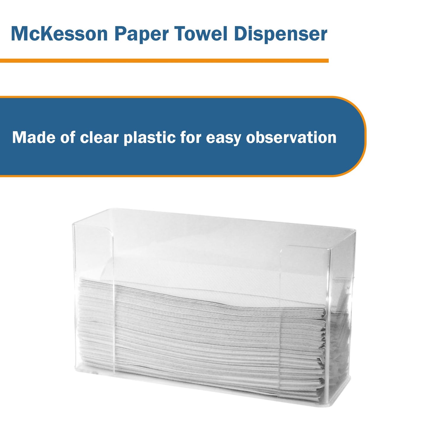 DISPENSER, TOWEL TRI-FOLD SM 10.5X4X6.5"