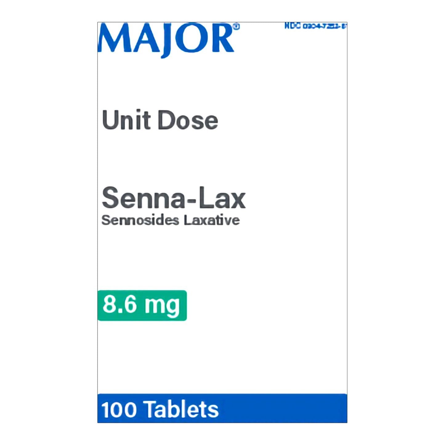 SENNA LAX, TAB 8.6MG UD (100/BX)